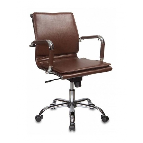 Кресло руководителя Бюрократ CH-993-Low/Brown коричневый искусственная кожа - фото 2