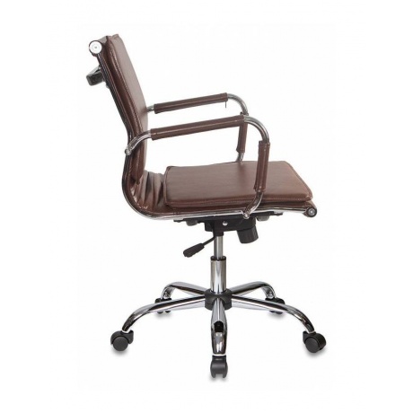Кресло руководителя Бюрократ CH-993-Low/Brown коричневый искусственная кожа - фото 4