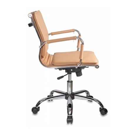 Кресло руководителя Бюрократ CH-993-Low/Camel светло-коричневый искусственная кожа - фото 3