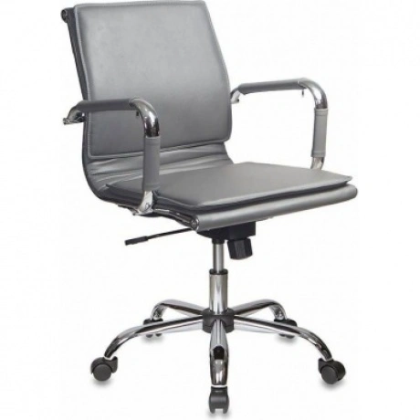 Кресло руководителя Бюрократ CH-993-Low/grey серый искусственная...