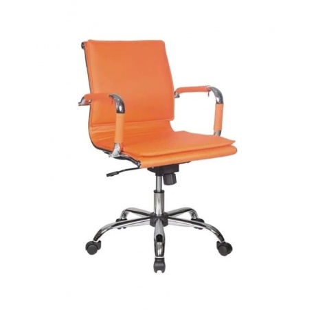 Кресло руководителя Бюрократ CH-993-Low/orange оранжевый искусственная кожа - фото 1
