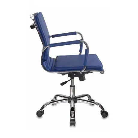 Кресло руководителя Бюрократ CH-993-Low/blue синий искусственная...