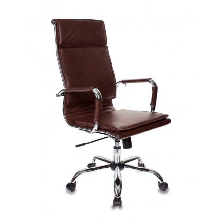 Кресло руководителя Бюрократ CH-993/brown коричневый искусственная кожа - фото 1