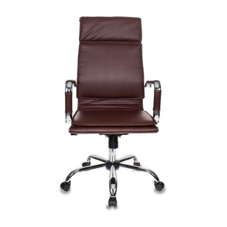 Кресло руководителя Бюрократ CH-993/brown коричневый искусственная кожа - фото 5
