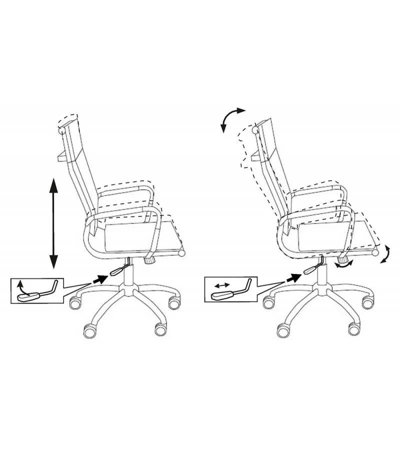 Кресло руководителя Бюрократ CH-993/red красный искусственная кожа - фото 2