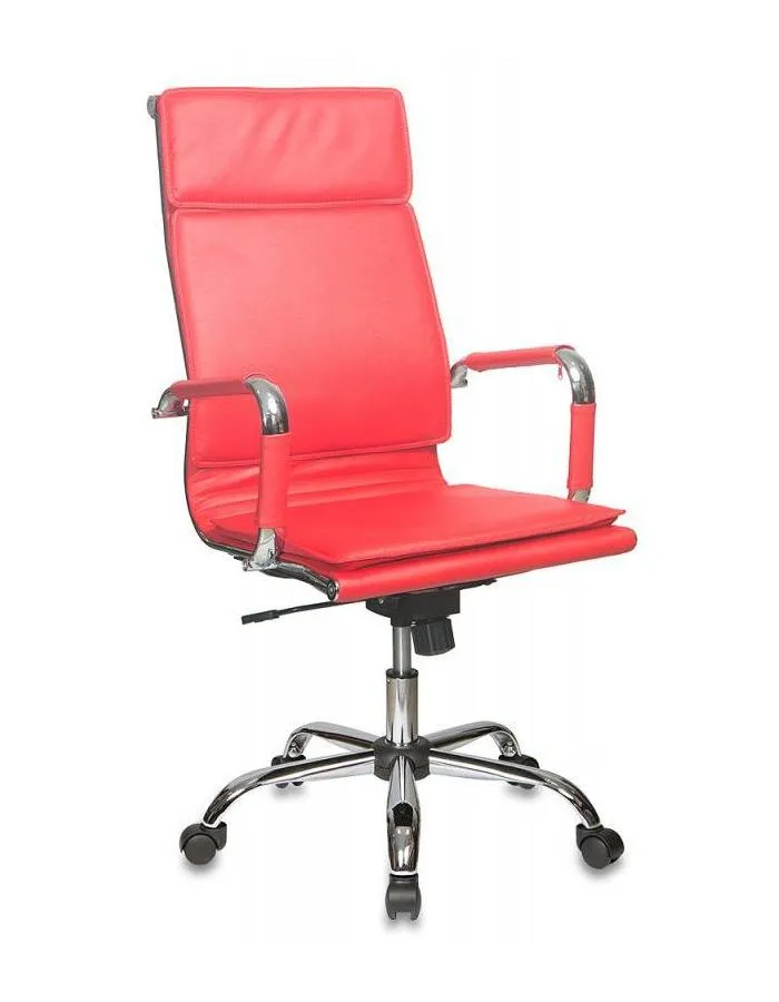 Кресло руководителя Бюрократ CH-993/red красный искусственная кожа - фото 1