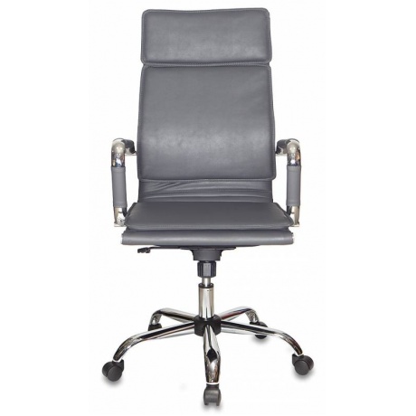 Кресло руководителя Бюрократ CH-993/grey серый искусственная кожа - фото 1