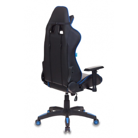 Кресло игровое Бюрократ CH-778/BL+BLUE черный/синий искусственная кожа - фото 5