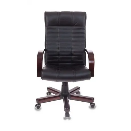 Кресло руководителя Бюрократ KB-10/WALNUT черный искусственная к...