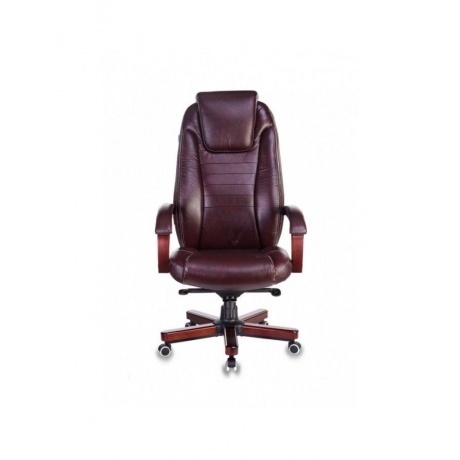 Кресло руководителя Бюрократ T-9923WALNUT/BLACK черный кожа - фото 2