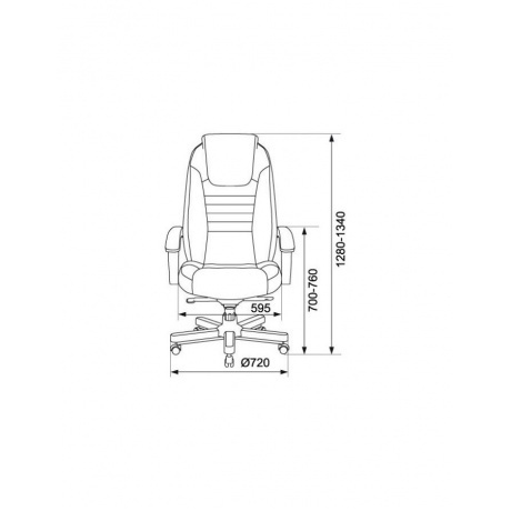 Кресло руководителя Бюрократ T-9923WALNUT/BLACK черный кожа - фото 5