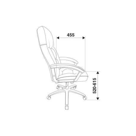 Кресло руководителя Бюрократ T-9908AXSN-AB черный кожа - фото 2