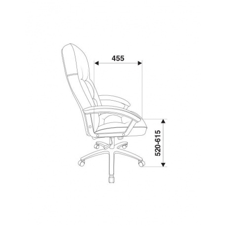 Кресло руководителя Бюрократ T-9908AXSN-AB черный кожа - фото 2