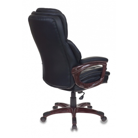 Кресло руководителя Бюрократ T-9918/BLACK черный рециклированная кожа/кожзам - фото 4