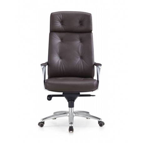 Кресло руководителя Бюрократ Dao/BROWN коричневый кожа