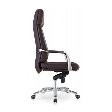 Кресло руководителя Бюрократ Dao/BROWN коричневый кожа - фото 3