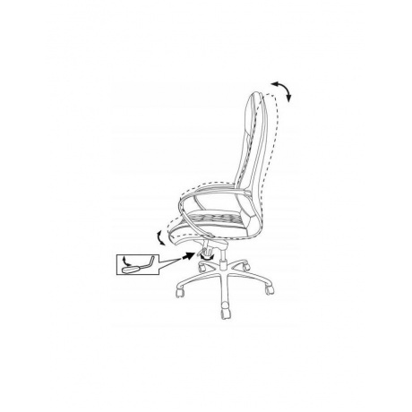 Кресло руководителя Бюрократ Aura/BLACK черный кожа - фото 6