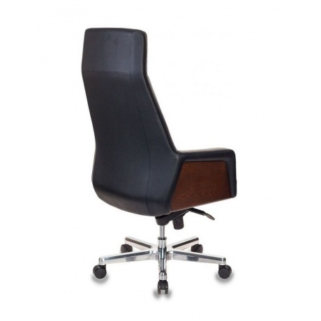 Кресло руководителя Бюрократ Antonio/BLACK черный кожа - фото 3