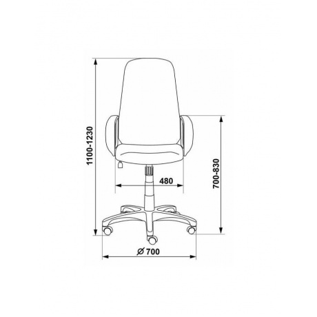 Кресло руководителя Бюрократ CH-808AXSN/G темно-серый - фото 6