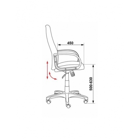 Кресло руководителя Бюрократ CH-808AXSN/G темно-серый - фото 7