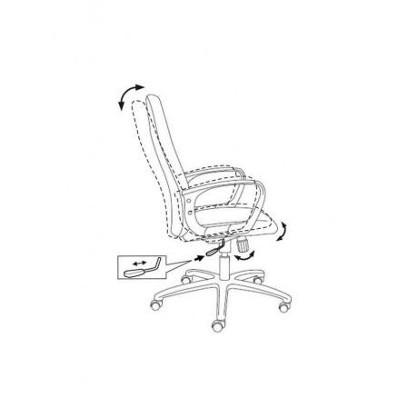 Кресло руководителя Бюрократ CH-808AXSN/G темно-серый - фото 8