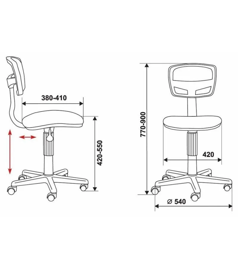 Кресло Бюрократ CH-299/G/15-48 серый - фото 6