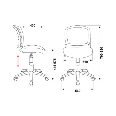 Кресло детское Бюрократ CH-296NX/TATTOO черный черепа Tattoo - фото 5