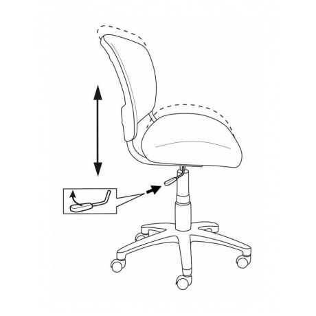 Кресло Бюрократ CH-296/DG/15-48 темно-серый - фото 5