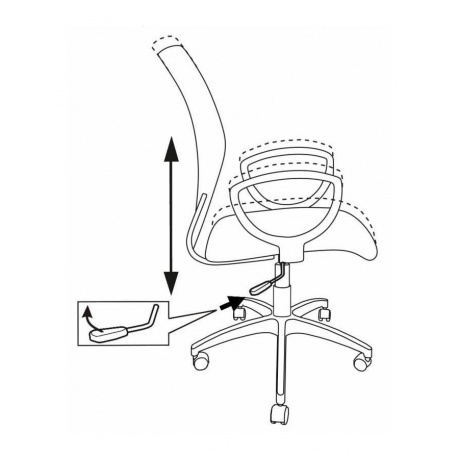 Кресло Бюрократ CH-599AXSN/TW-11 черный - фото 6
