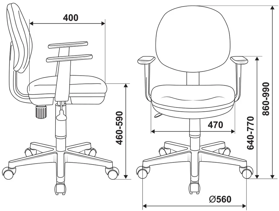 Кресло детское Бюрократ CH-W356AXSN/15-75 оранжевый - фото 5