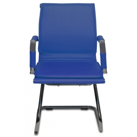 Кресло Бюрократ CH-993-Low-V/blue синий искусственная кожа - фото 1