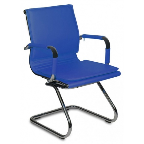Кресло Бюрократ CH-993-Low-V/blue синий искусственная кожа - фото 2