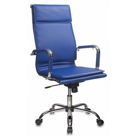 Кресло руководителя Бюрократ CH-993/blue синий искусственная кожа - фото 1