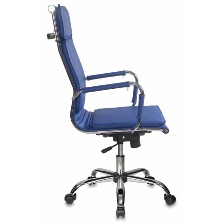 Кресло руководителя Бюрократ CH-993/blue синий искусственная кожа - фото 5