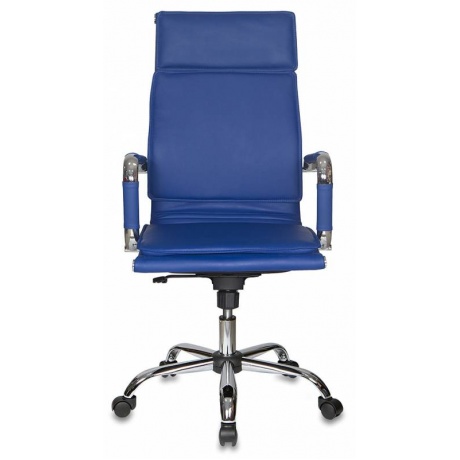 Кресло руководителя Бюрократ CH-993/blue синий искусственная кожа - фото 6