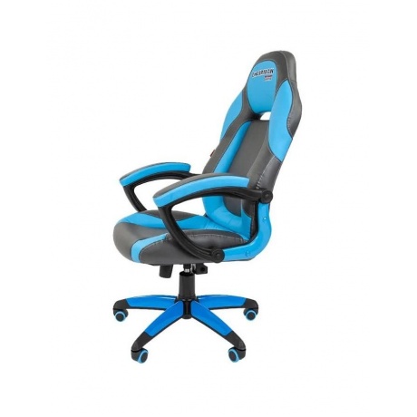 Компьютерное кресло Chairman game 20 серый/голубой - фото 8