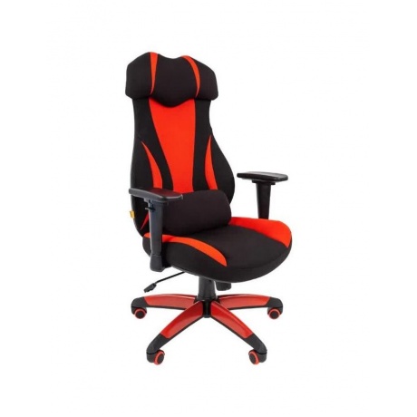 Компьютерное кресло Chairman game 14 чёрное/красное - фото 1