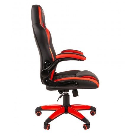 Компьютерное кресло Chairman game 15 чёрный/красный - фото 3