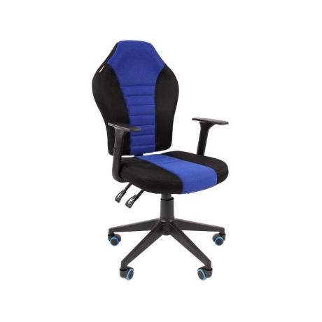 Компьютерное кресло Chairman game 8 чёрное/синее - фото 1