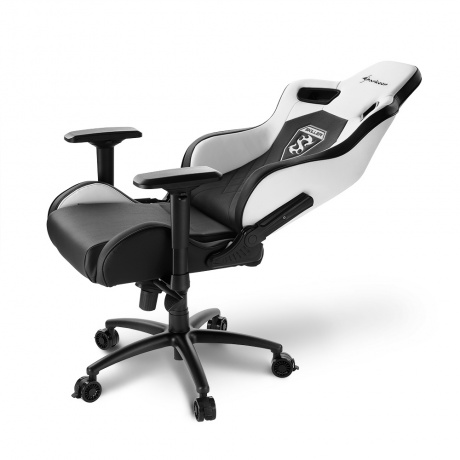 Компьютерное кресло Sharkoon Shark Skiller SGS4 чёрно-белое - фото 5