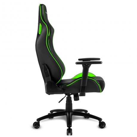 Кресло игровое Sharkoon Elbrus 2 чёрно-зелёное - фото 4
