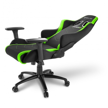 Кресло игровое Sharkoon Shark Skiller SGS2 чёрно-зелёное - фото 4