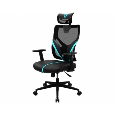 Кресло игровое ThunderX3 YAMA1-BC чёрно-голубое (TX3-YAMA1BC) - фото 1