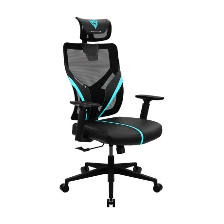 Кресло игровое ThunderX3 YAMA1-BC чёрно-голубое (TX3-YAMA1BC) - фото 3