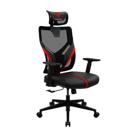 Кресло игровое ThunderX3 YAMA1-BR чёрно-красное (TX3-YAMA1BR) - фото 3