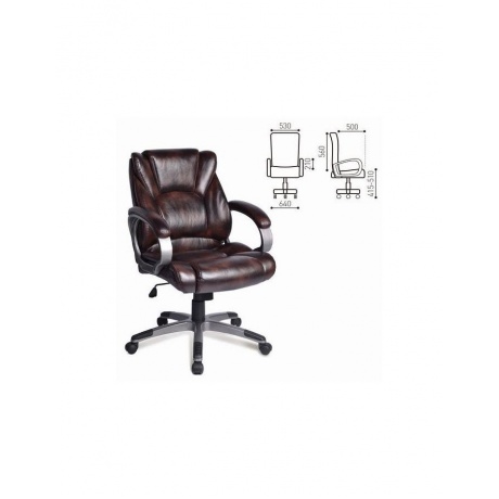 Компьютерное кресло Brabix &quot;Eldorado EX-504&quot; коричневый - фото 1