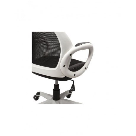 Компьютерное кресло Brabix Premium &quot;Genesis EX-517&quot;, пластик белый, ткань/экокожа/сетка черная - фото 5