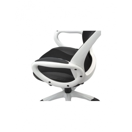 Компьютерное кресло Brabix Premium &quot;Genesis EX-517&quot;, пластик белый, ткань/экокожа/сетка черная - фото 6