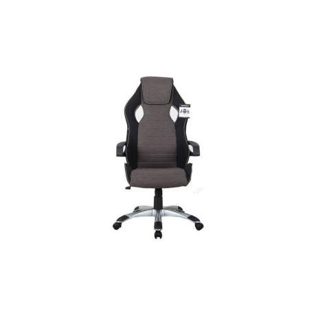 Компьютерное кресло Brabix &quot;Techno GM-002&quot; черный/серый, вставки белые - фото 3