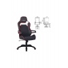 Компьютерное кресло Brabix "Nitro GM-001" красный/черный
